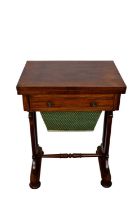 Early Victorian rosewood work table