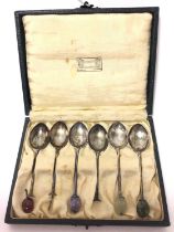 Set of six Liberty & Co silver coffee spoons (AF)