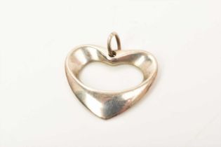 Georg Jensen silver heart shaped pendant