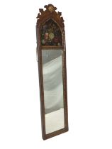 Pair of Queen Anne revival walnut pier mirrors