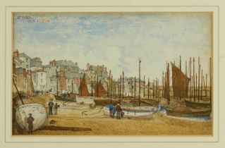 English School, late 19th century, watercolour - 'St Ives, Oct. 1. 1884', inscribed, 14cm x 22cm, in