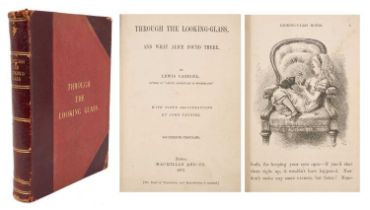 Lewis Carroll, Alice Through the Looking Glass, 1872 first edition - Fourteenth Thousand, period bin