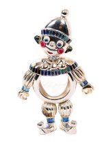 Chopard silver novelty perfume/scent bottle in the form of a clown