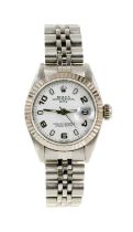 Ladies Rolex Oyster Perpetual stainless steel wristwatch in box