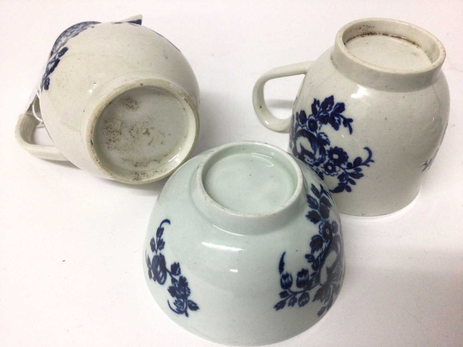 Group of Liverpool blue and white porcelain - Image 4 of 4