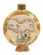 Meiji period moonflask in the manner of Ito Tozan