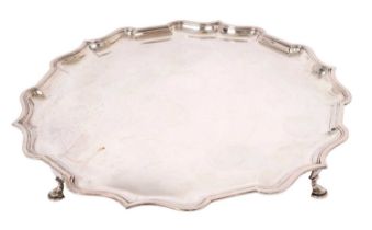 Very large 1930s silver salver, by Elkington & Co Ltd.Birmingham 1932