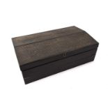 19th century Anglo-Indian ebonised writing slope box