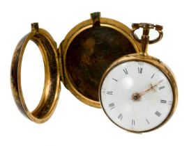 George III pair-cased pocket watch by Edward Flemmen, London