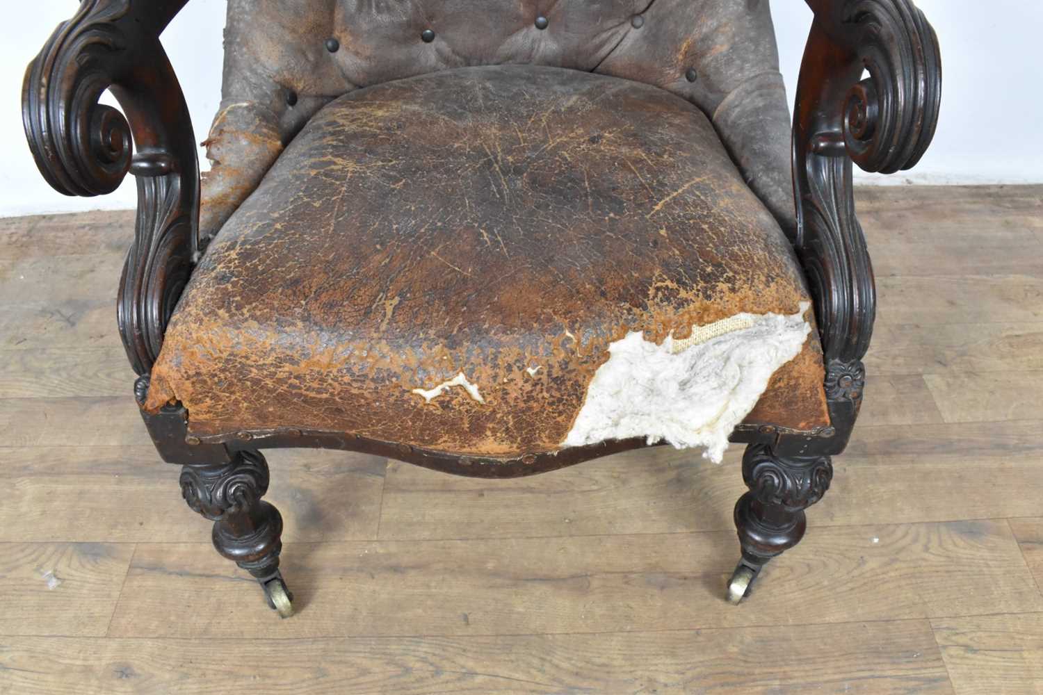 George IV library chair - Image 3 of 6