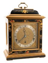 George III style bracket clock retailed by Boodle & Dunthorne, Chester and Liverpool, the chiming by