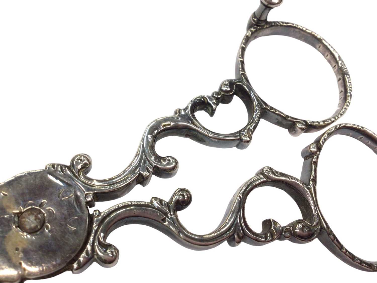 Pair of Georgian silver candle snuffers - Image 10 of 10