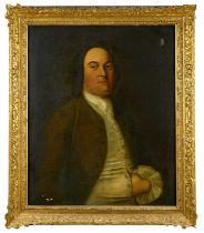 English School, 18th century, oil on canvas - portrait of Sir Gilbert Blane of Blanefield, 75cm x 64