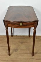 Chippendale style mahogany pembroke table