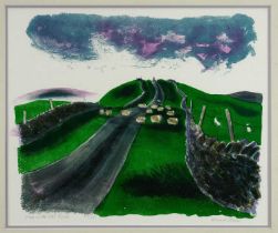 *Bernard Cheese (1925-2013) signed limited edition lithograph - Sheep on the Coal Road, 3/25, 43cm x