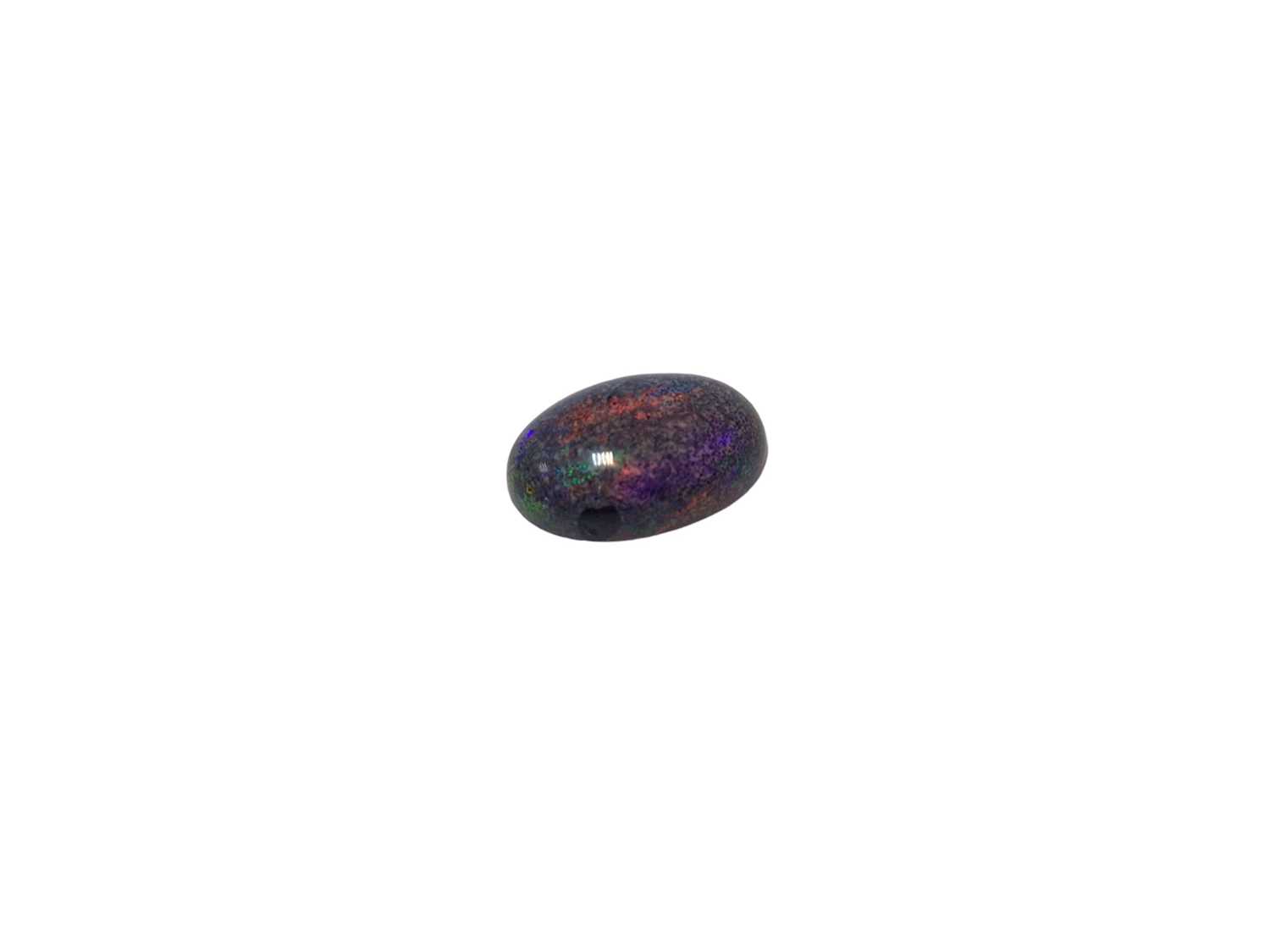 Unmounted black opal cabochon