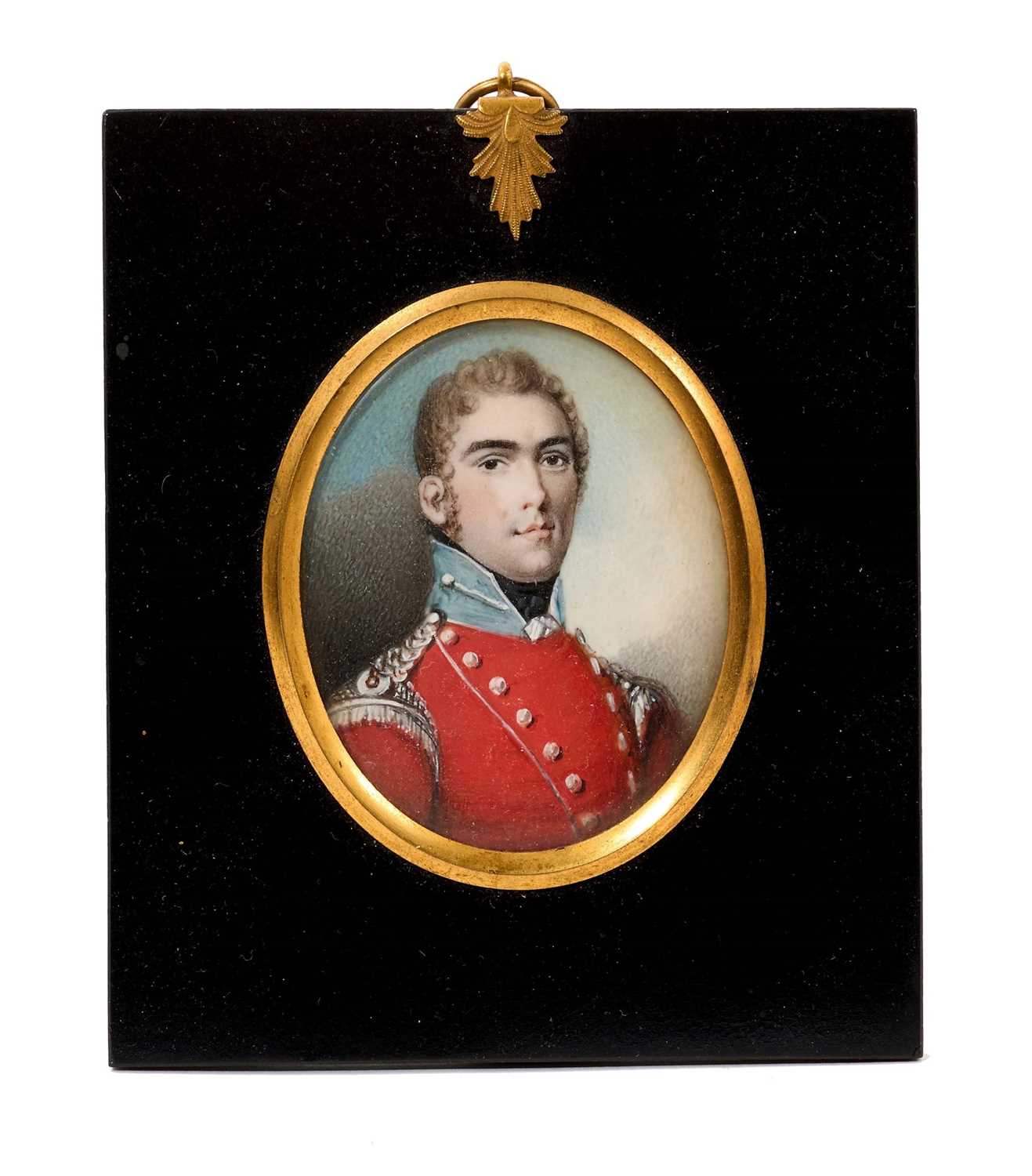 Nicholas Freese (active 1794-1814) portrait miniature on ivory - Portrait of an Office