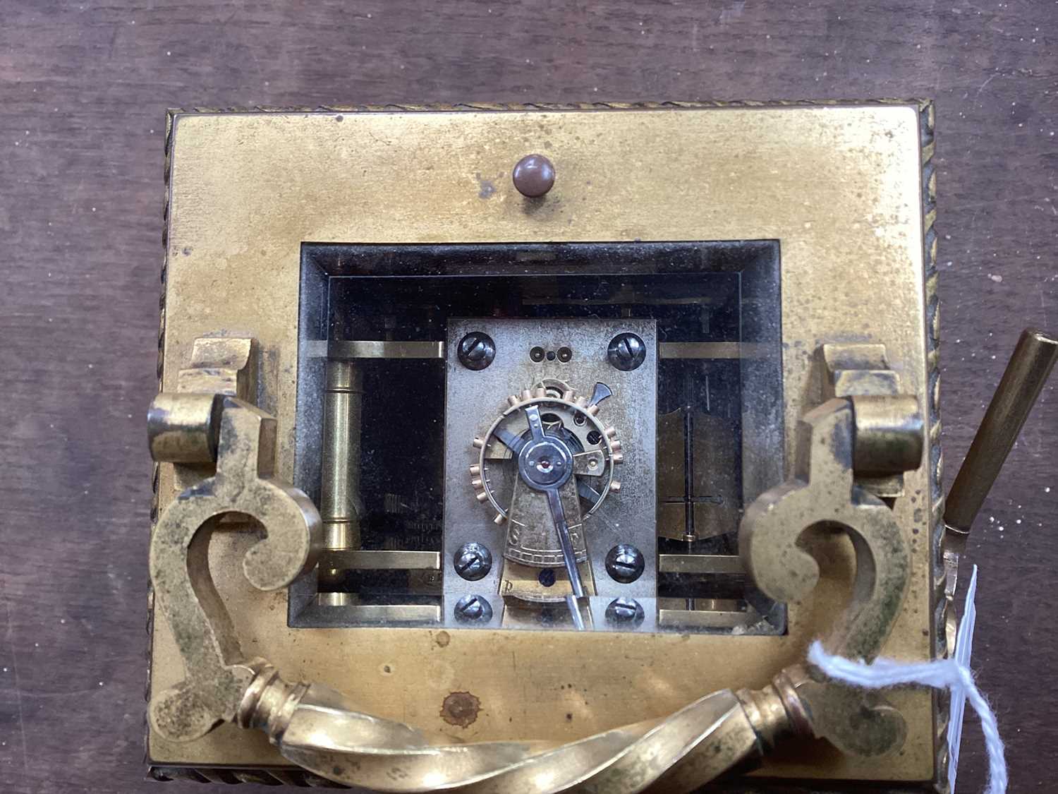 Good quality late 19th century French repeating carriage clock - Image 5 of 9