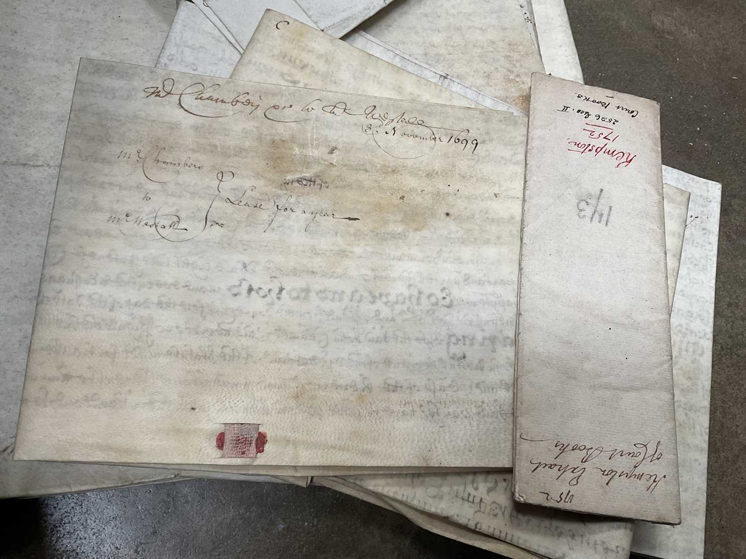 Large collection of indentures on vellum and paper, 17th century and later - Image 8 of 77