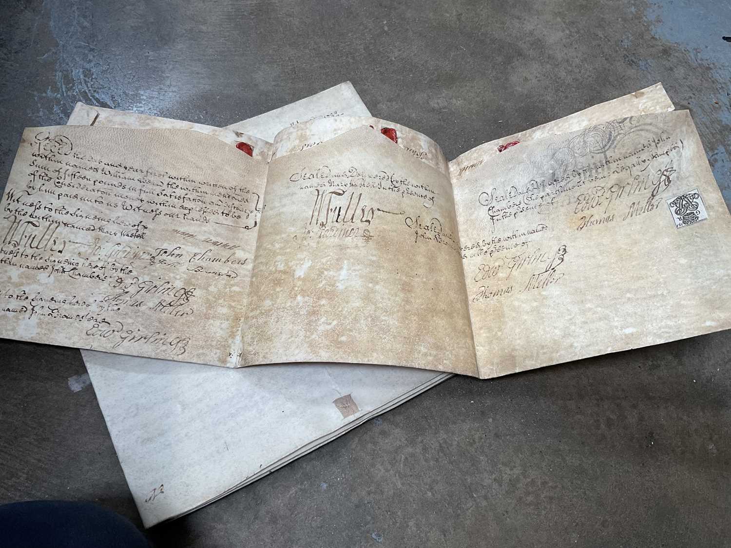 Large collection of indentures on vellum and paper, 17th century and later - Image 13 of 77
