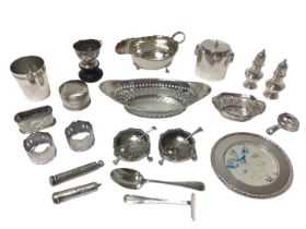 Selection of miscellaneous 19th/20th century silver