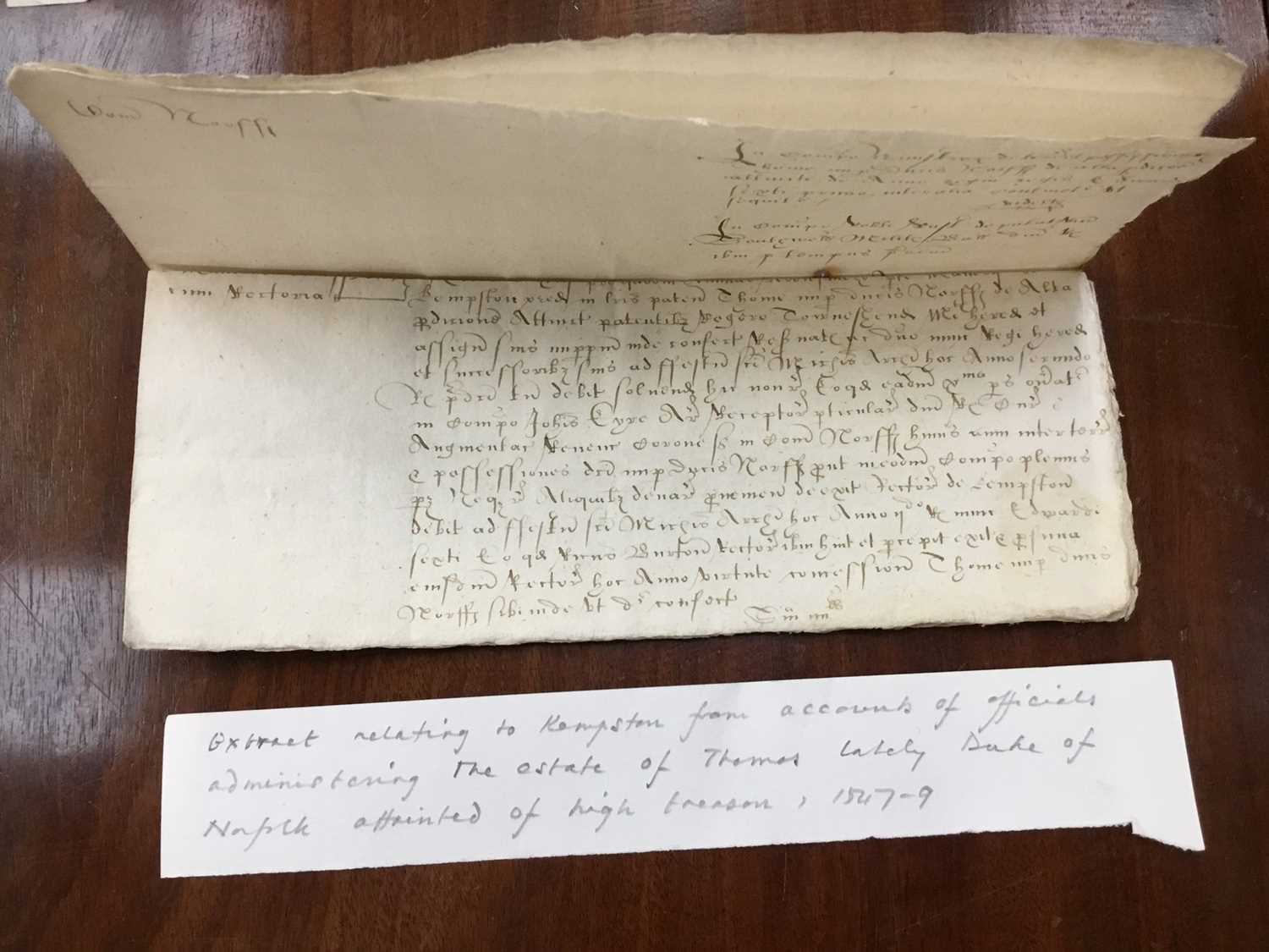 Of Norfolk interest: Good collection of early indentures on vellum and paper - Image 25 of 58