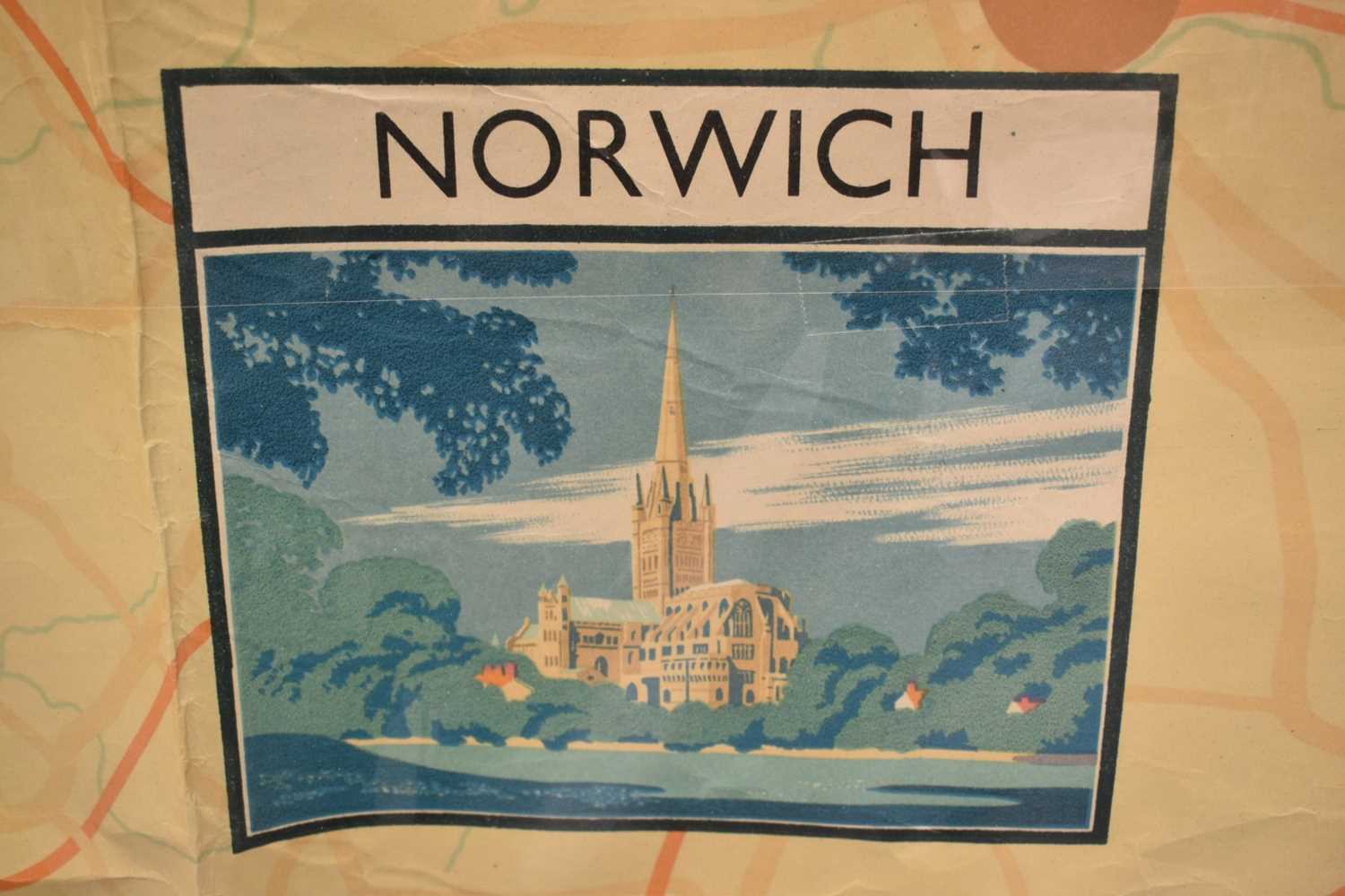 Lance Cattermole (1898-1992) vintage travel poster for Norfolk "Britains Finest County", published b - Image 12 of 19