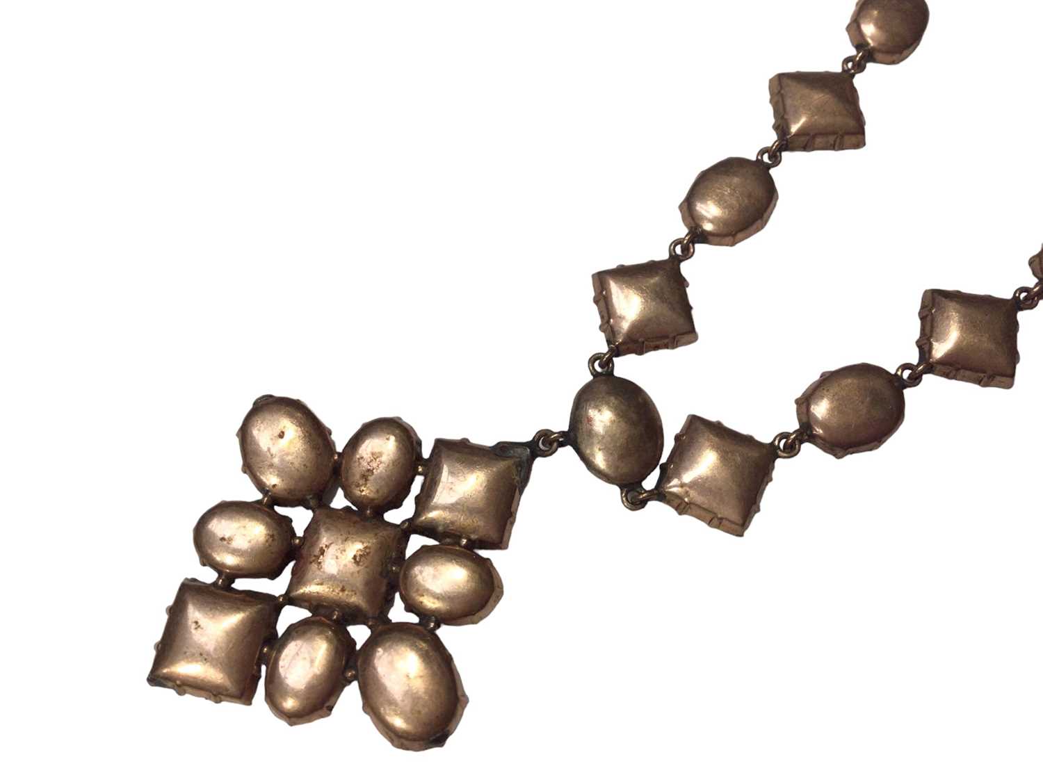 Georgian garnet pendant necklace - Image 6 of 7