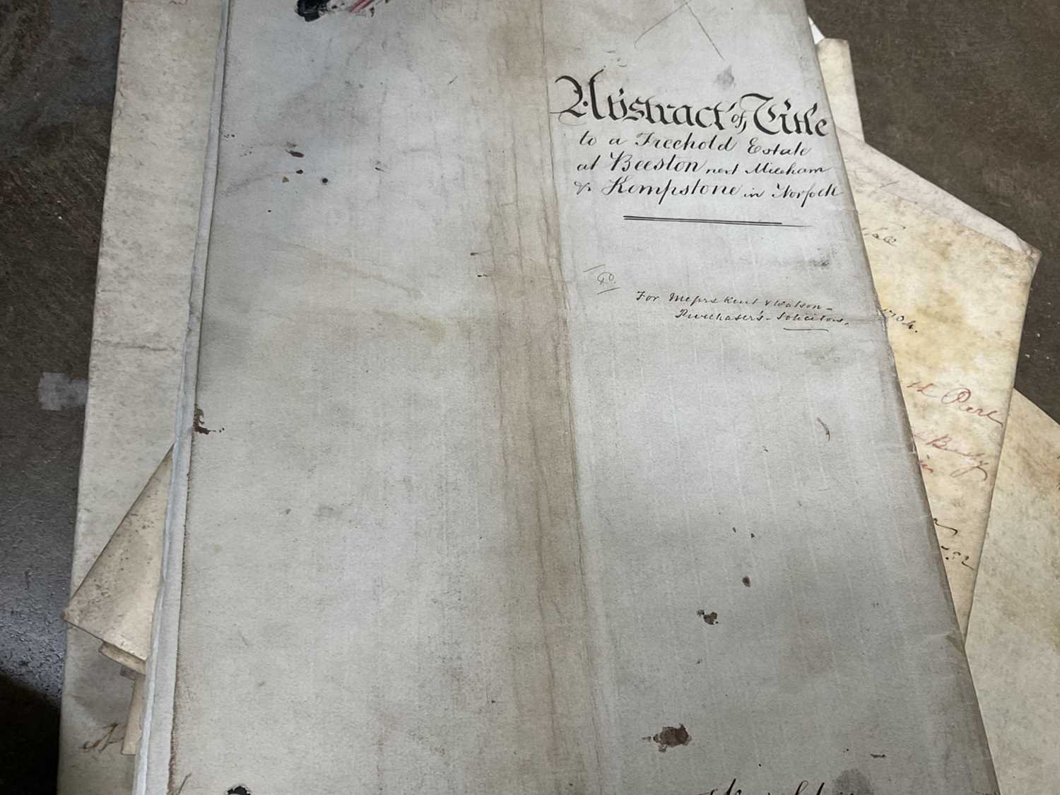 Large collection of indentures on vellum and paper, 17th century and later - Image 6 of 77