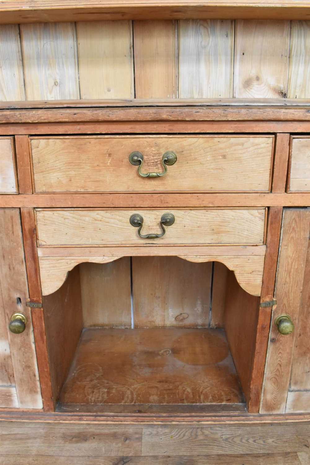 19th century pine high dresser - Image 9 of 9