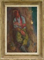 *Reginald Brill (1902-1974) oil on canvas - Asleep