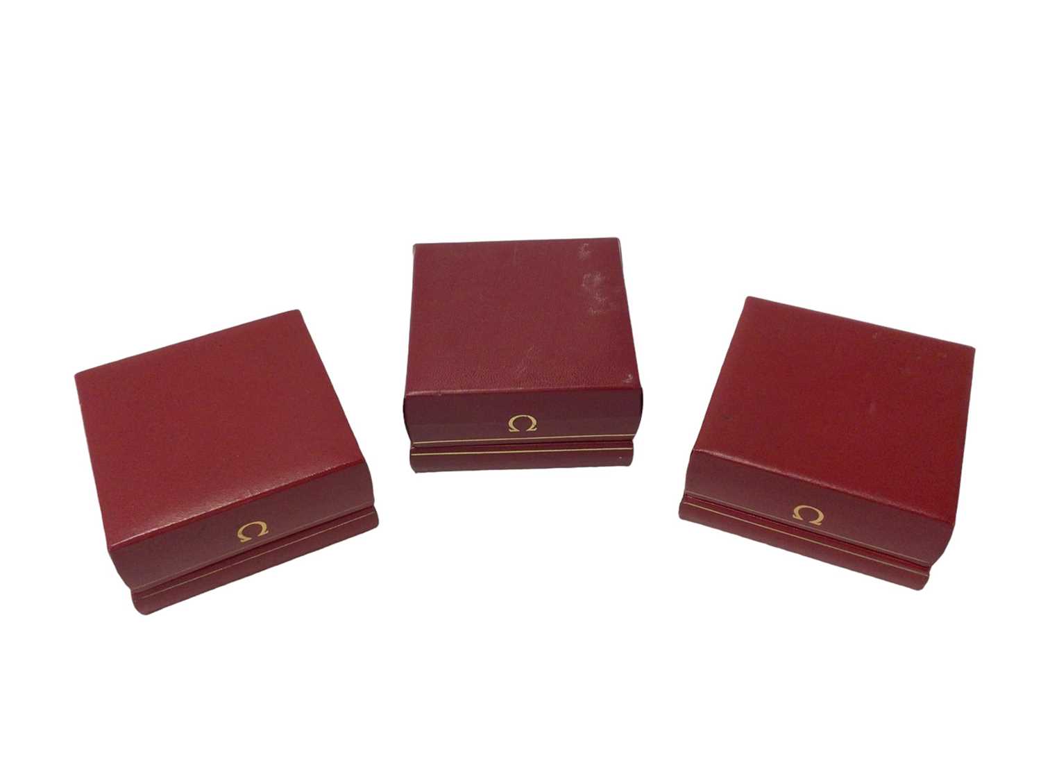 Three empty Omega watch boxes - Image 2 of 3
