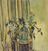 Amy Watt (1900-1956) oil on board - Spring flowers in a vase, signed, 43 x 40cm