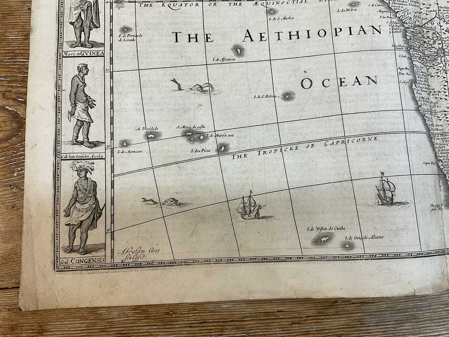 John Speed 17th century engraved map of Africa - Image 5 of 12