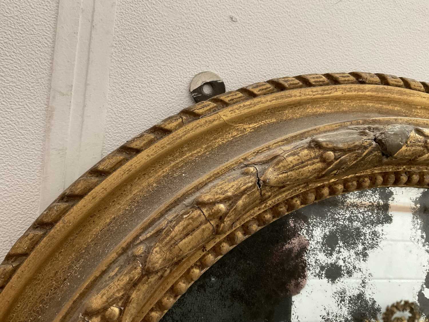 Early Victorian gilt framed overmantel mirror - Image 5 of 10