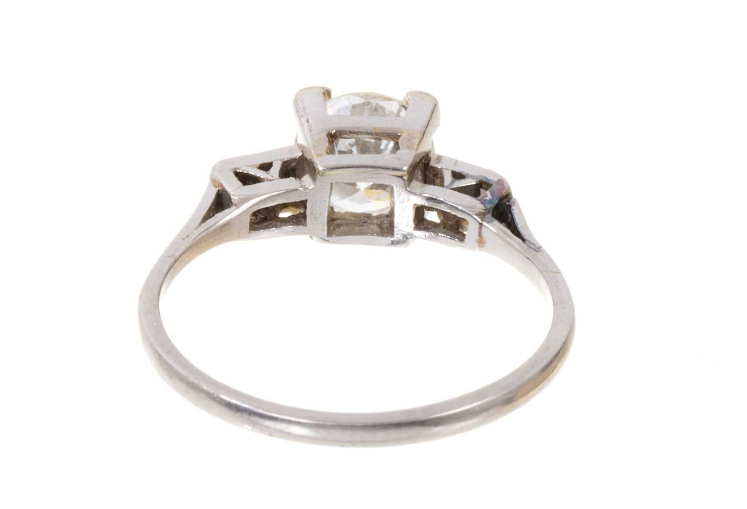 Art Deco diamond single stone ring - Image 3 of 3