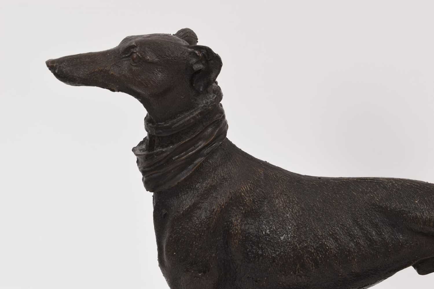 Manner of Mene: Bronze study of a greyhound - Image 2 of 4
