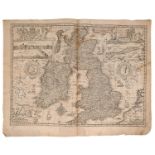 John Speed -17th century engraved map of British Isles