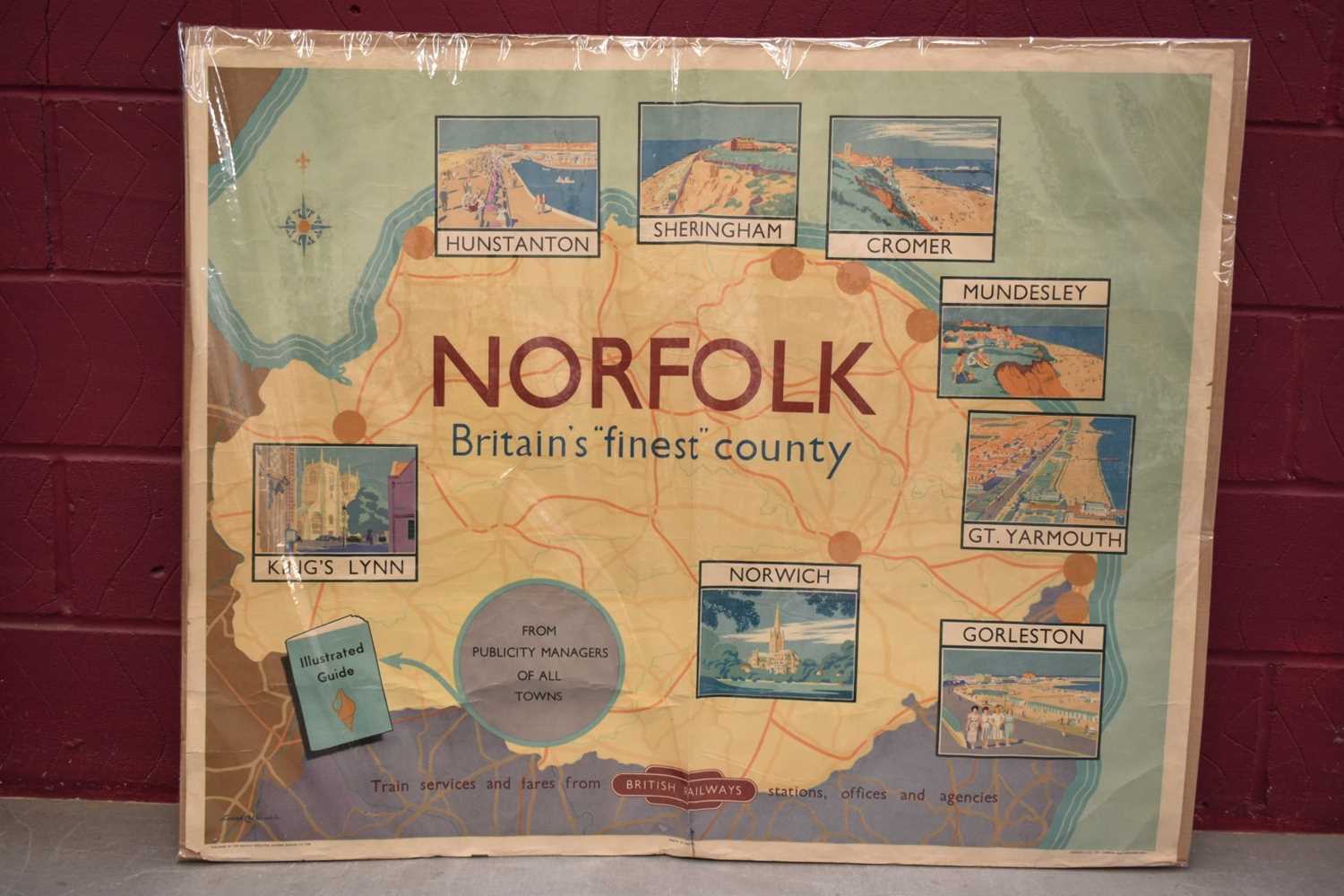 Lance Cattermole (1898-1992) vintage travel poster for Norfolk "Britains Finest County", published b - Image 2 of 19