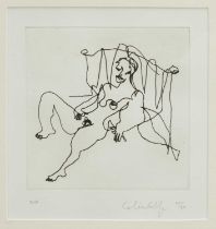 *Colin Self (b.1941) limited edition etching - Untitled reclining nude, signed and dated 2010, numbe