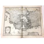 John Speed 17th century engraved map of Greece