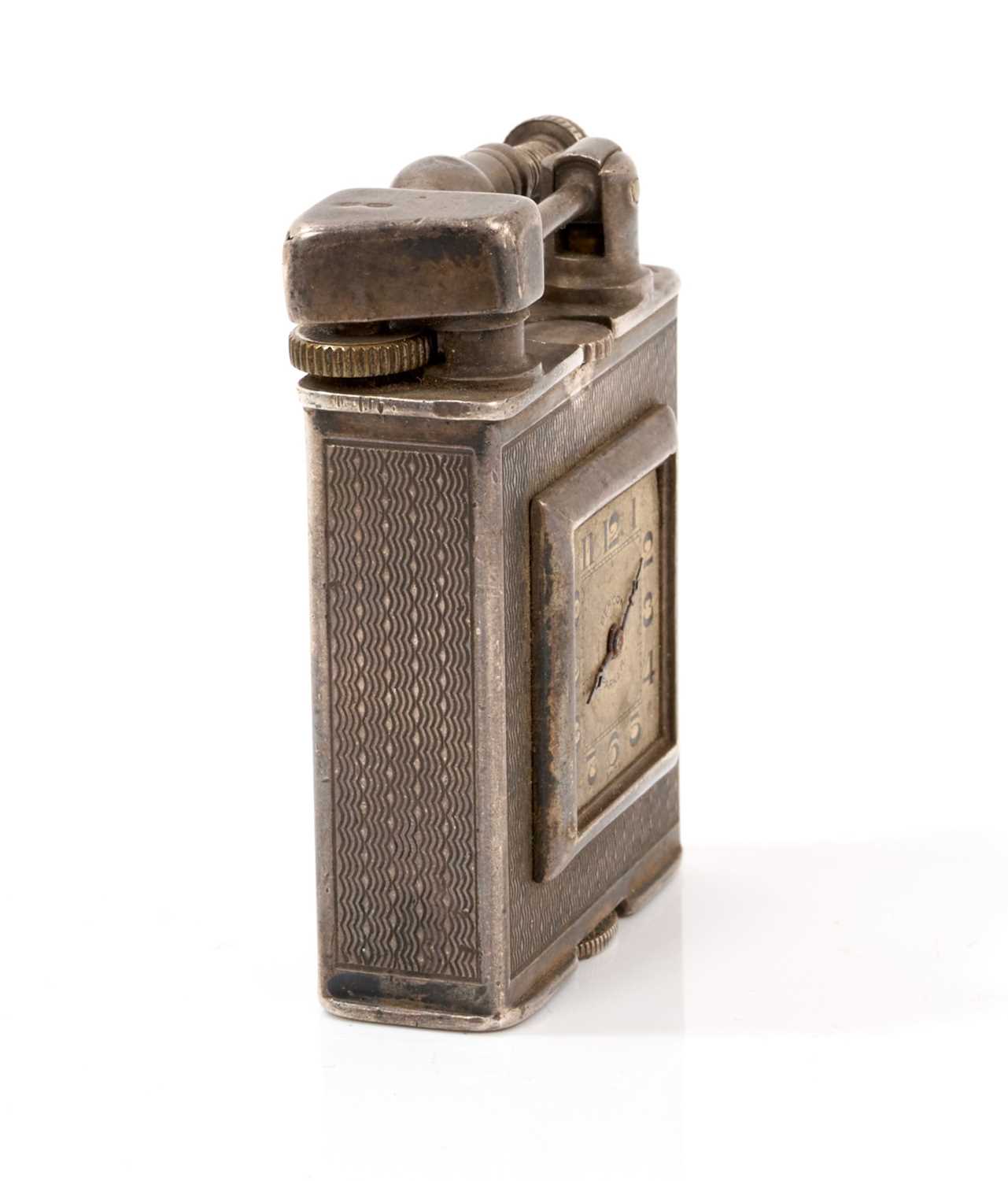A silver Parker Beacon (Dunhill) lighter, c.1930, import marks Alfred Dunhill Ltd - Image 3 of 8