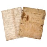 Of Kempston, Norfolk interest: 16th century vellum bound indenture