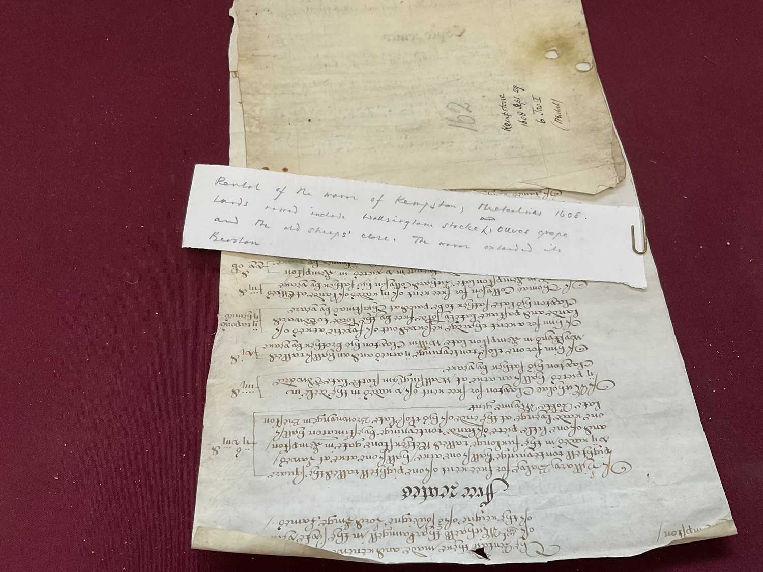 Of Norfolk and Sir Edward Coke (1552-1634) interest: Large archive of indentures on vellum and paper - Image 22 of 73