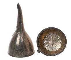 Georgian silver wine funnel.