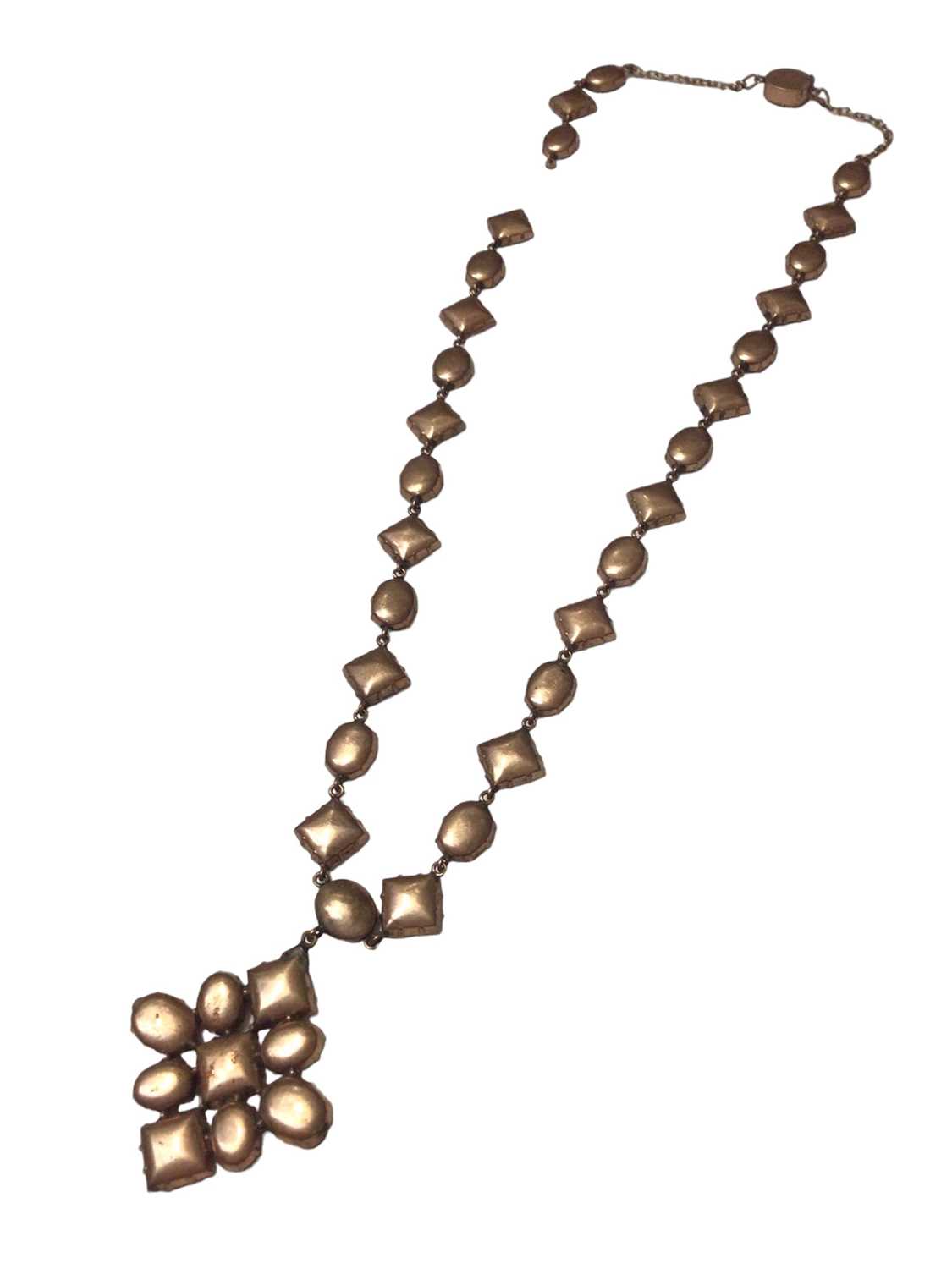 Georgian garnet pendant necklace - Image 5 of 7