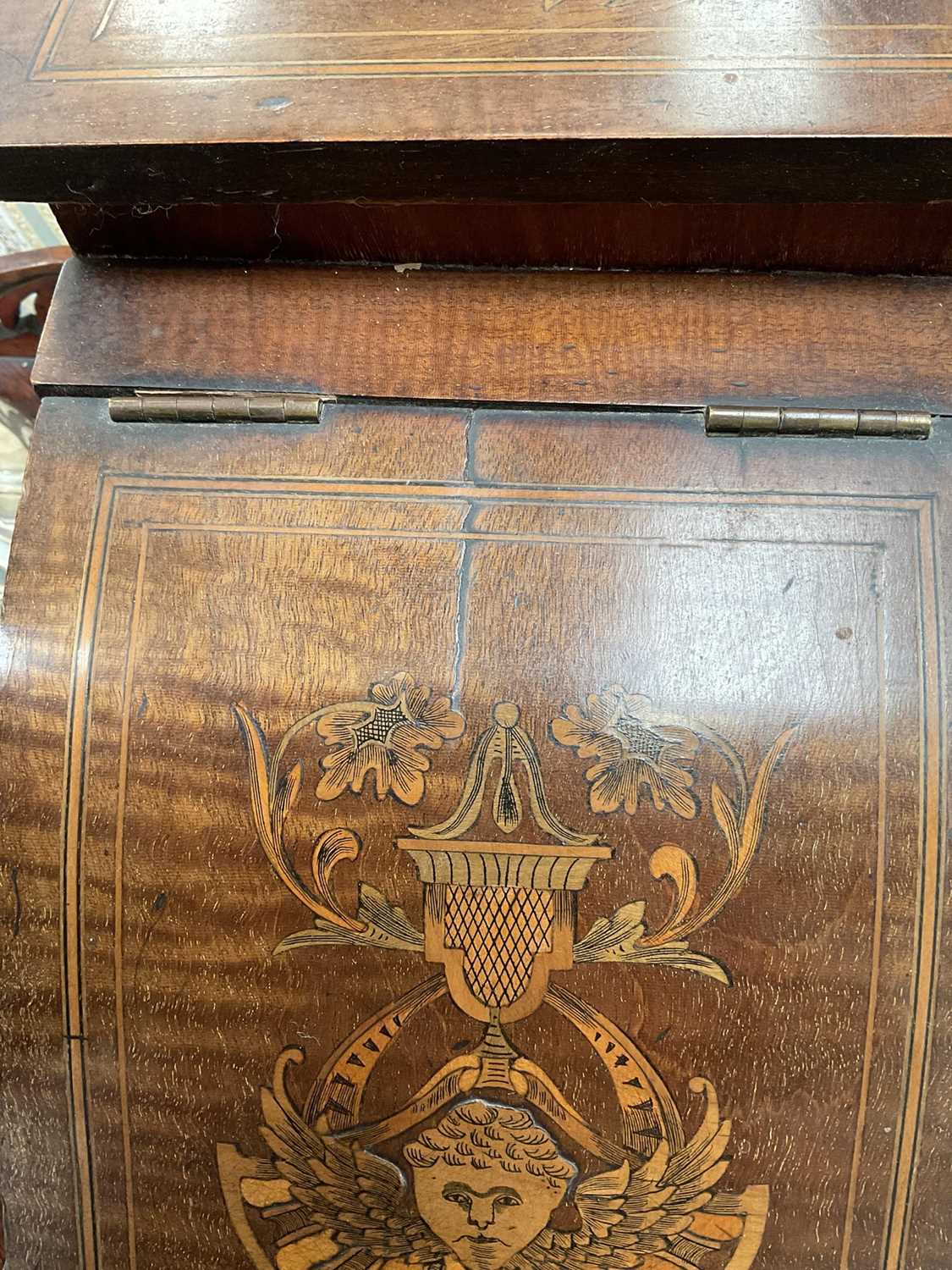 Edwardian mahogany and marquetry Carlton House desk - Image 25 of 27