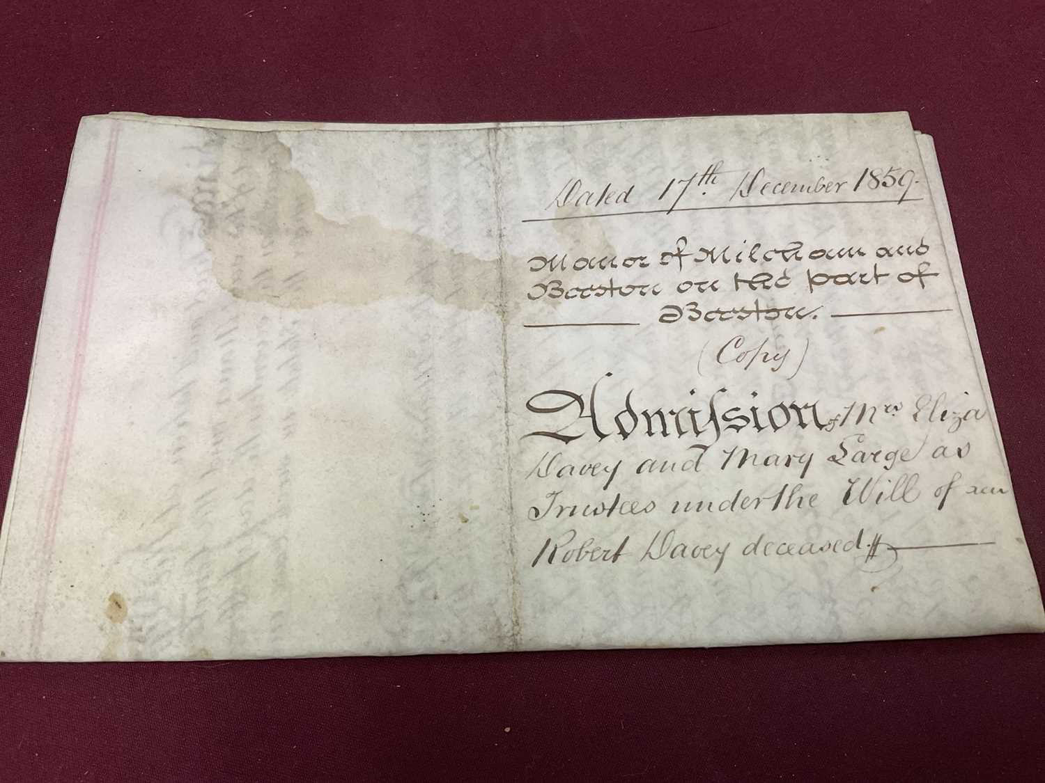 Large collection of indentures on vellum and paper, 17th century and later - Image 35 of 77