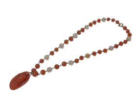 Chinese hardstone necklace