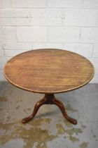 George II mahogany tripod table